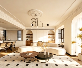 French Style A Living Room-ID:888117074