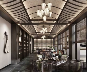 New Chinese Style Teahouse Tea House-ID:317504889