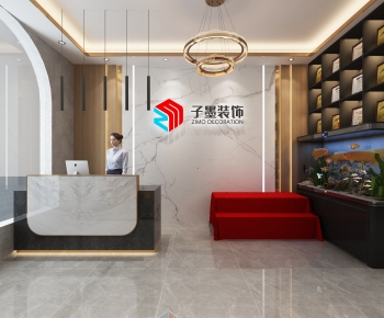 Modern Office Reception Desk-ID:294570956