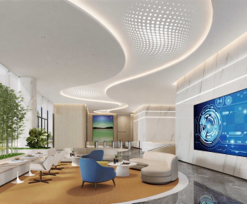 Modern Office Reception Desk-ID:880223047