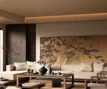 New Chinese Style A Living Room-ID:279956102