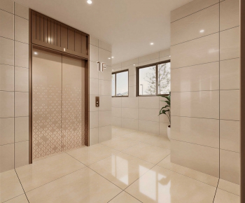 Modern Office Elevator Hall-ID:542582041