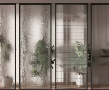 Modern Glass Screen Partition-ID:407119992
