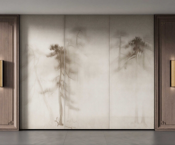New Chinese Style TV Wall-ID:712018016