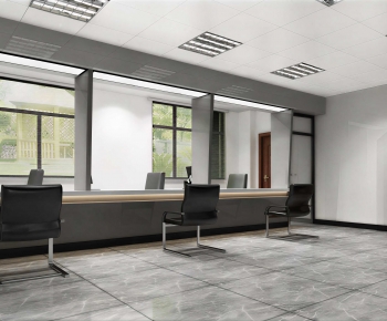 Modern Office Reception Desk-ID:291176082