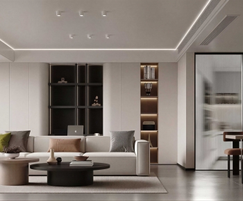 Modern A Living Room-ID:440740669