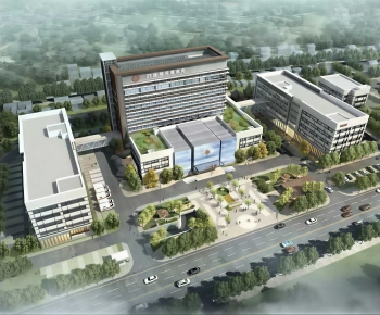 Modern Architectural Bird's-eye View Planning-ID:521452902