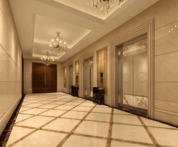 European Style Office Elevator Hall-ID:975512035