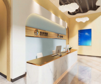 Modern Office Reception Desk-ID:604469886