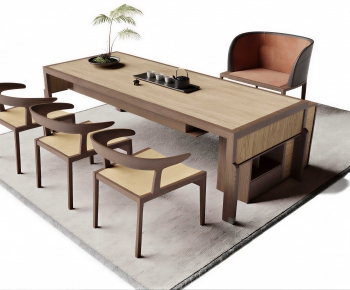 New Chinese Style Tea Tables And Chairs-ID:649549963