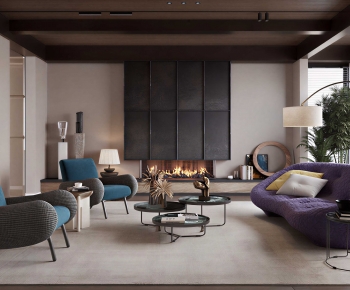 Modern A Living Room-ID:427489043