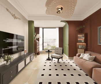 Modern A Living Room-ID:405880931