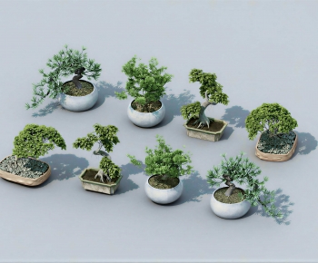 Modern Potted Green Plant-ID:849678996