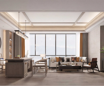 New Chinese Style Manager's Office-ID:383147006