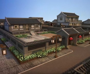Chinese Style Residential Building-ID:196245911