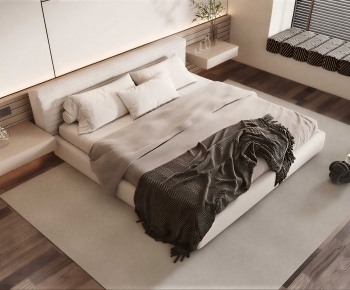 Modern Double Bed-ID:548959977