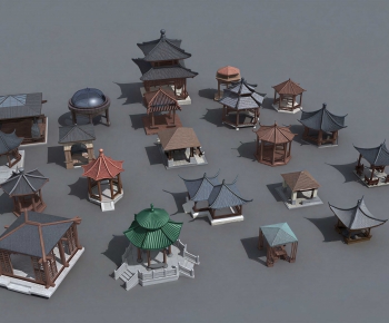 Chinese Style Ancient Architectural Buildings-ID:875151271