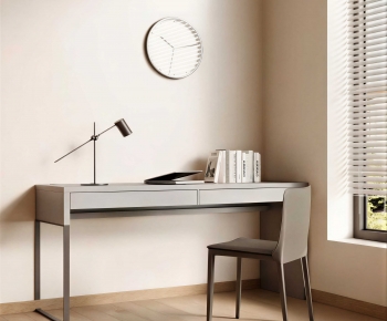 Modern Computer Desk And Chair-ID:861391072