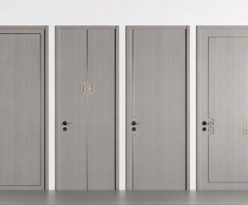 New Chinese Style Single Door-ID:407110933
