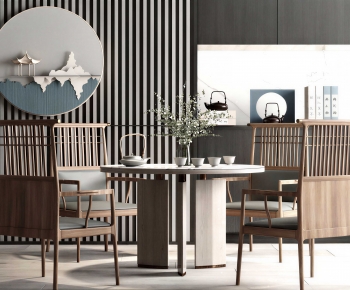 New Chinese Style Tea Tables And Chairs-ID:737334974