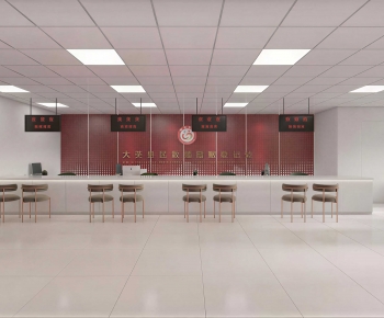 Modern Office Reception Desk-ID:161479009