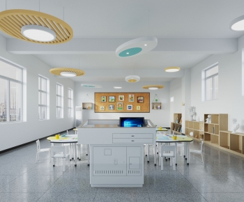 Modern School Classrooms-ID:703969025