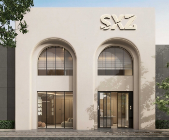 Modern Facade Element-ID:706546079
