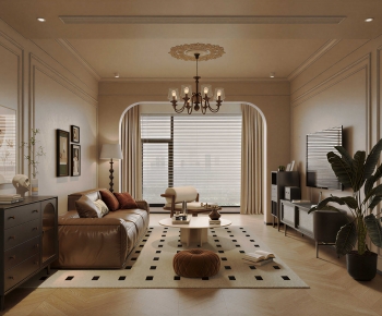 French Style A Living Room-ID:774323942