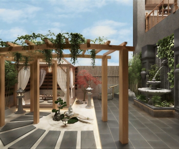 Japanese Style Courtyard/landscape-ID:329243904