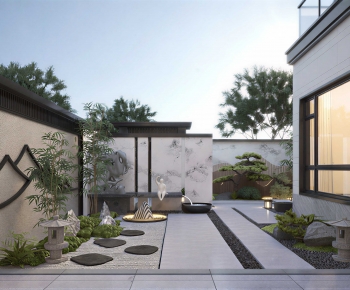 New Chinese Style Courtyard/landscape-ID:165537129