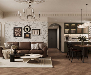 French Style A Living Room-ID:104539421