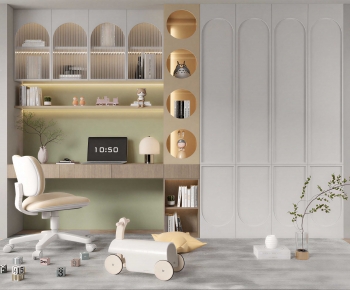 Modern Computer Desk And Chair-ID:310523032