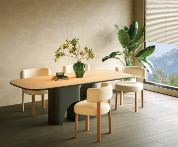 Modern Dining Table And Chairs-ID:678718091