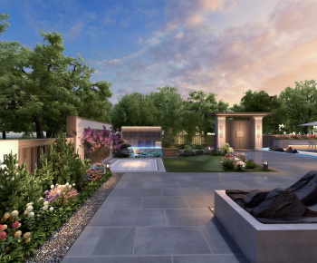 New Chinese Style Courtyard/landscape-ID:543272022