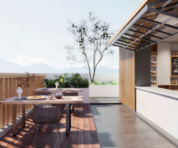 Modern Leisure Balcony-ID:736001973