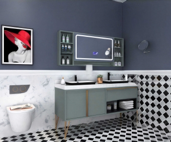 Modern Bathroom Cabinet-ID:767867097