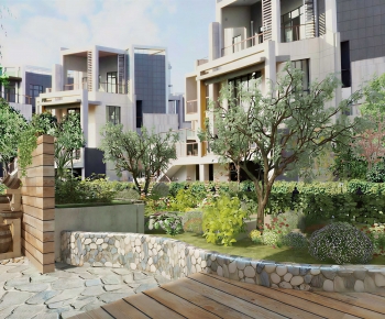 Modern Courtyard/landscape-ID:526693117