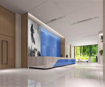 Modern Office Reception Desk-ID:488253122