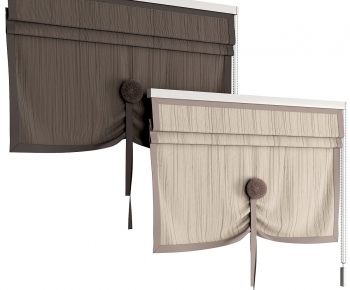 New Chinese Style Roman Curtain-ID:881469274