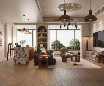 French Style A Living Room-ID:903821956