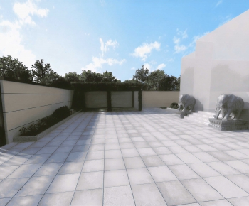 Modern Courtyard/landscape-ID:535871039