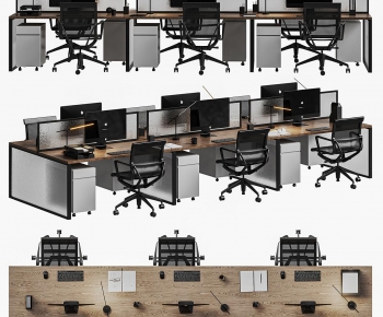 Modern Office Desk And Chair-ID:184173112