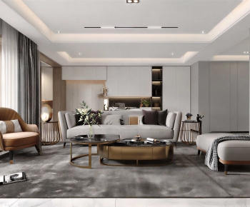 Modern A Living Room-ID:494465111