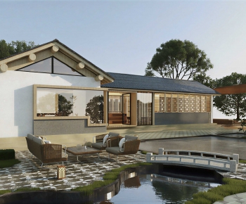 New Chinese Style Courtyard/landscape-ID:939914944