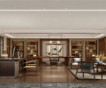 New Chinese Style Manager's Office-ID:839090391