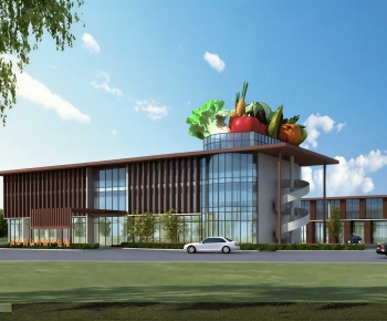 Modern Appearance Of Commercial Building-ID:195219574