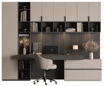 Modern Computer Desk And Chair-ID:248399976