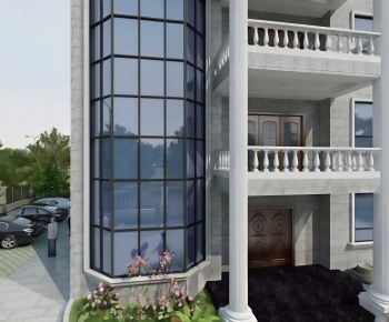 Simple European Style Detached Villa-ID:848398924