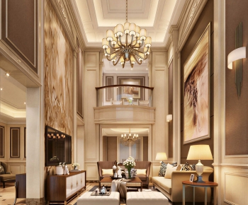 French Style A Living Room-ID:725785021