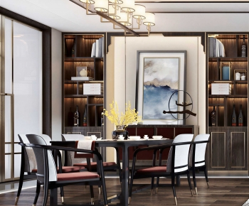 New Chinese Style Dining Room-ID:322823057
